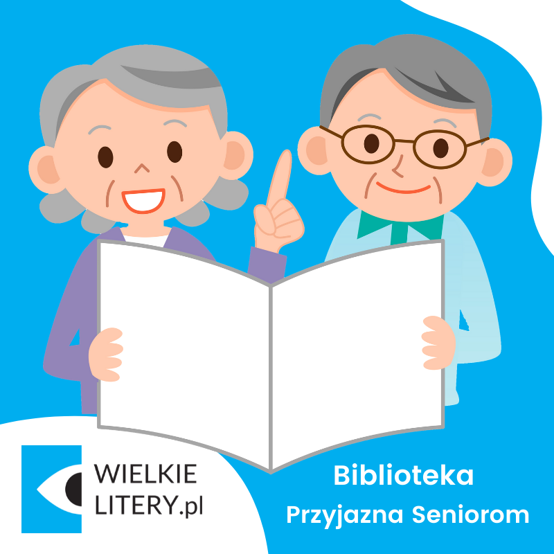 Logo akcji Biblioteka Przyjazna Seniorom